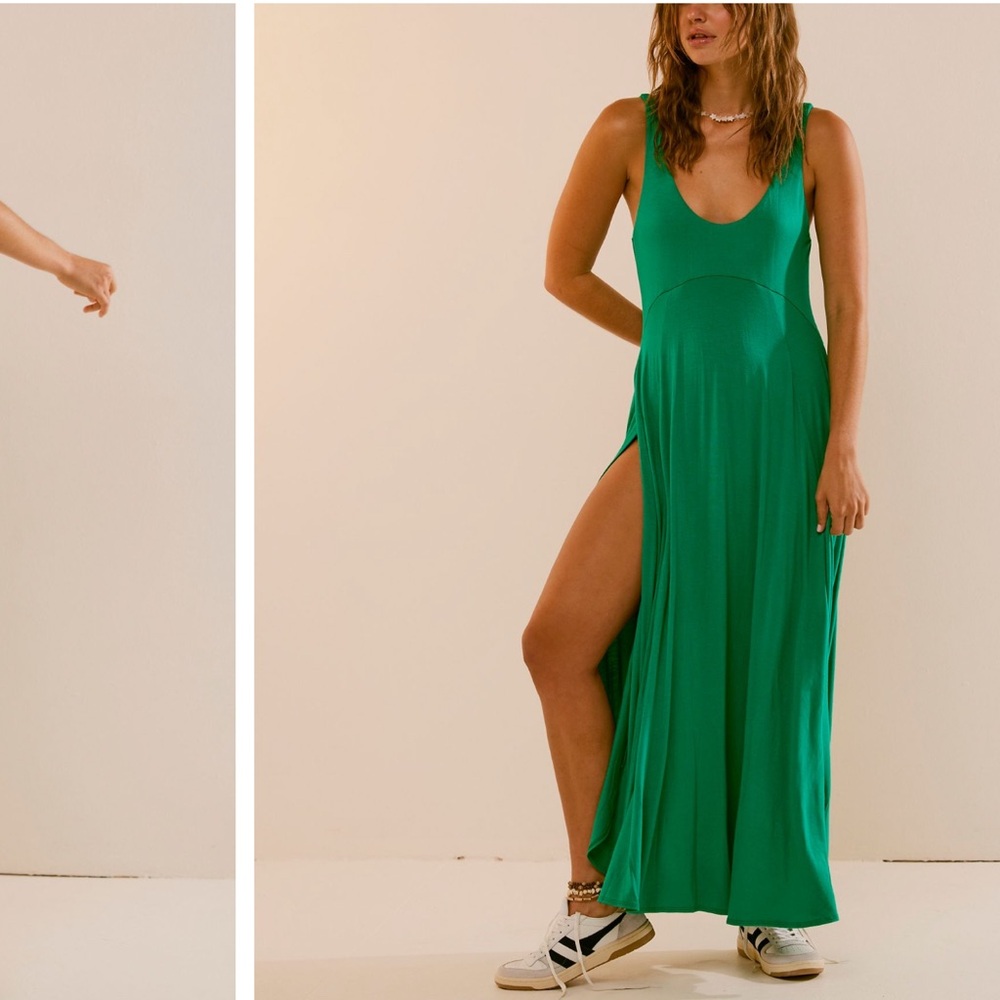 Free People Feliz Maxi in Kelly Green